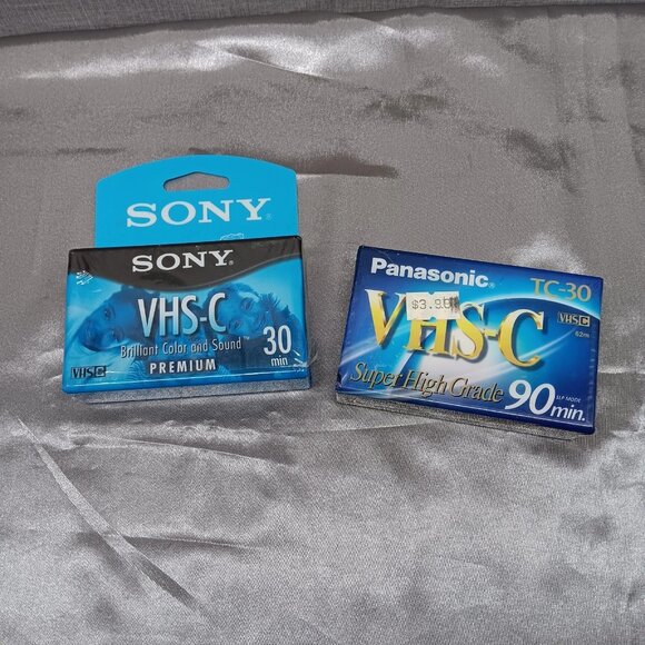 Sony VHS-C Camcorder Video Tapes Lot SP 30/90 Min Premium Grade Color Sound New - Picture 2 of 8